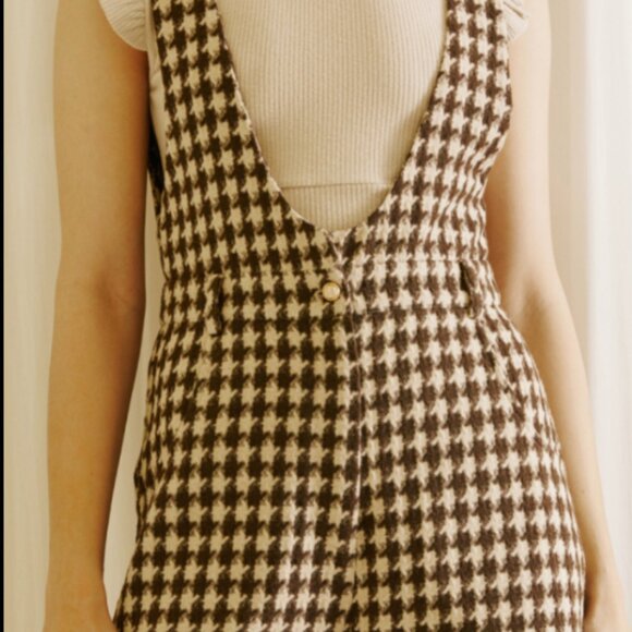 Houndstooth Jumpstuit - Picture 2 of 3